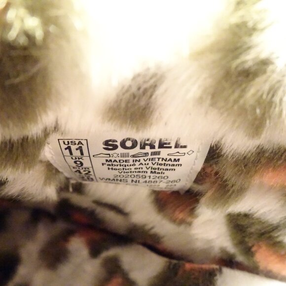Sorel Womens Go Coffee Run Faux Fur Lined Suede Slippers NL4887-260 Size 11 NEW - Picture 4 of 5